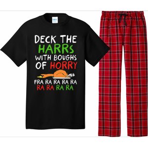 Deck The Harrs With Boughs Of Horry Fra Ra Ra Ra Goose Xmas Pajama Set