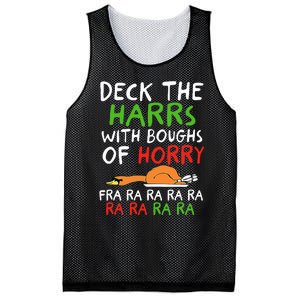 Deck The Harrs With Boughs Of Horry Fra Ra Ra Ra Goose Xmas Mesh Reversible Basketball Jersey Tank