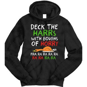 Deck The Harrs With Boughs Of Horry Fra Ra Ra Ra Goose Xmas Tie Dye Hoodie