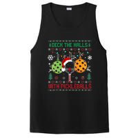 Deck The Halls Ugly Christmas Pickleball Xmas Womensweatshirt PosiCharge Competitor Tank