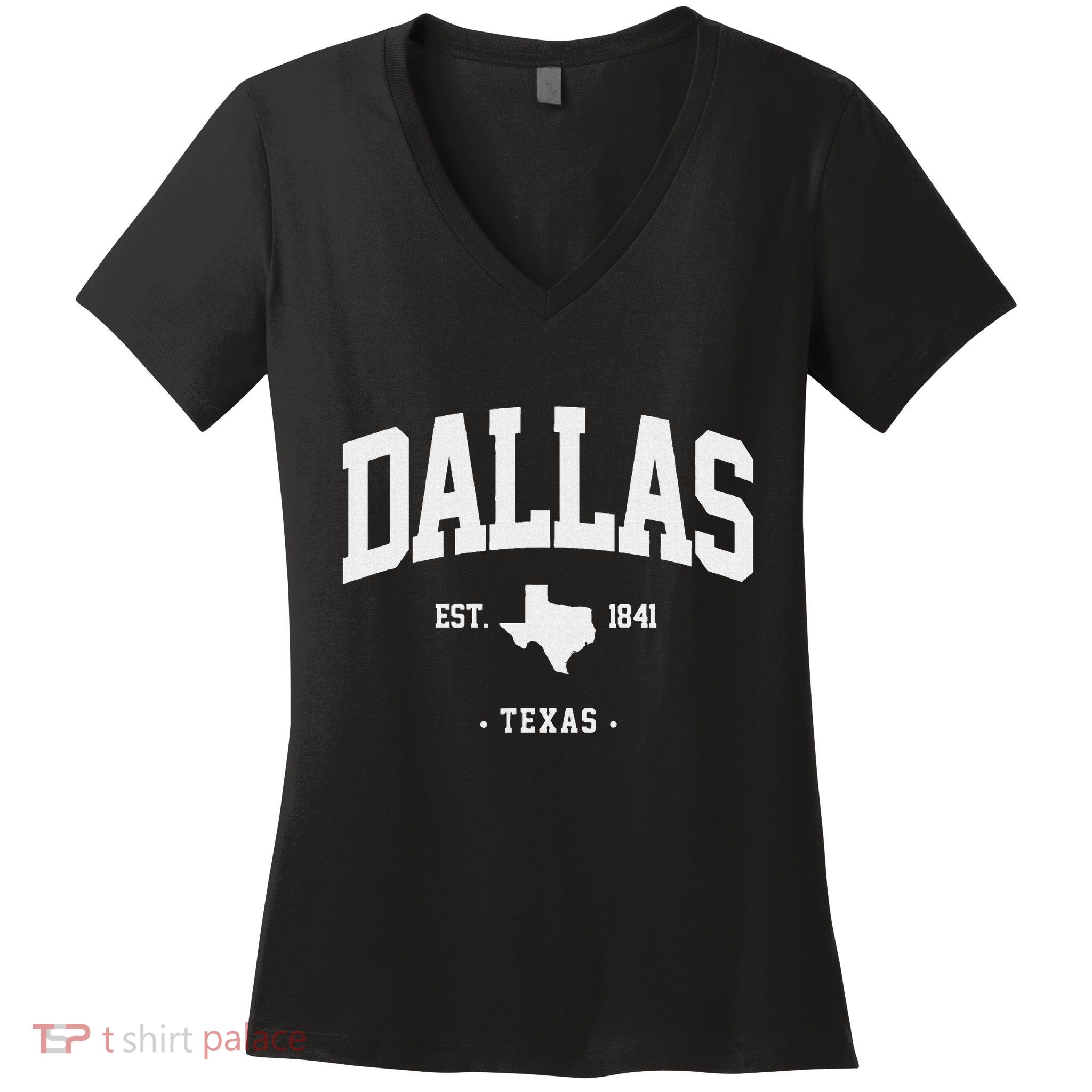 Dallas Texas Home State Gift Dallas Texas Women's V-Neck T-Shirt