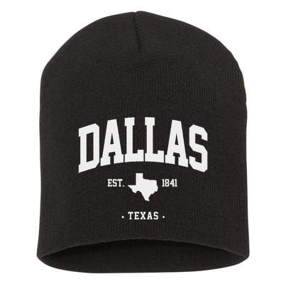 Dallas Texas Home State Gift Dallas Texas Short Acrylic Beanie