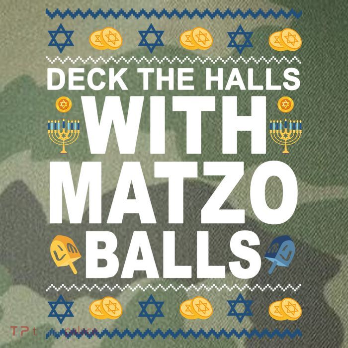 Deck The Halls With Matzo Balls Jewish Legacy Tie Dye Trucker Hat