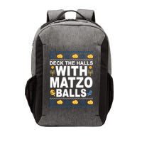 Deck The Halls With Matzo Balls Jewish Vector Backpack
