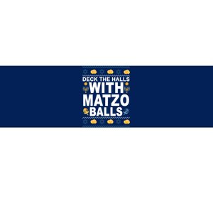 Deck The Halls With Matzo Balls Jewish Bumper Sticker