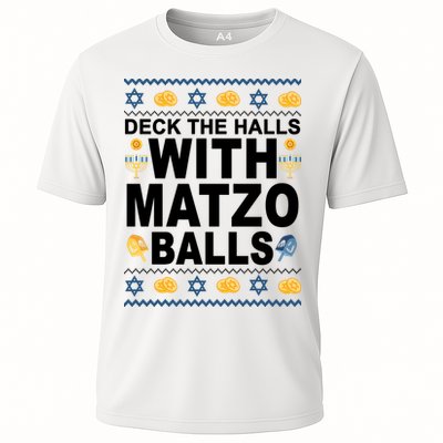 Deck The Halls With Matzo Balls Jewish Performance Shirt