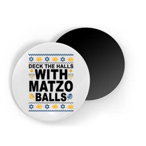 Deck The Halls With Matzo Balls Jewish Magnet