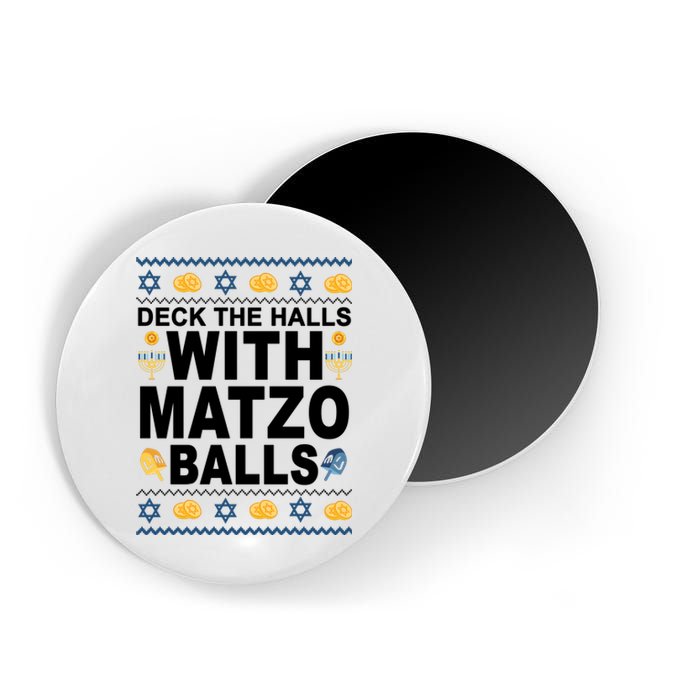 Deck The Halls With Matzo Balls Jewish Magnet