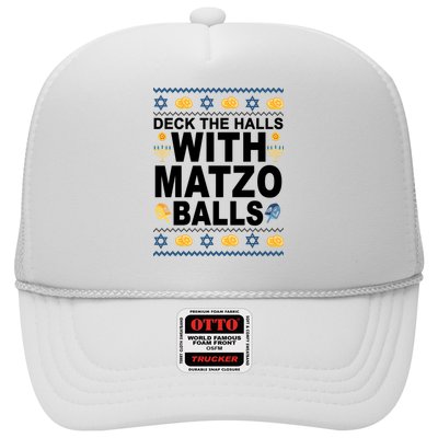 Deck The Halls With Matzo Balls Jewish Trucker Hat
