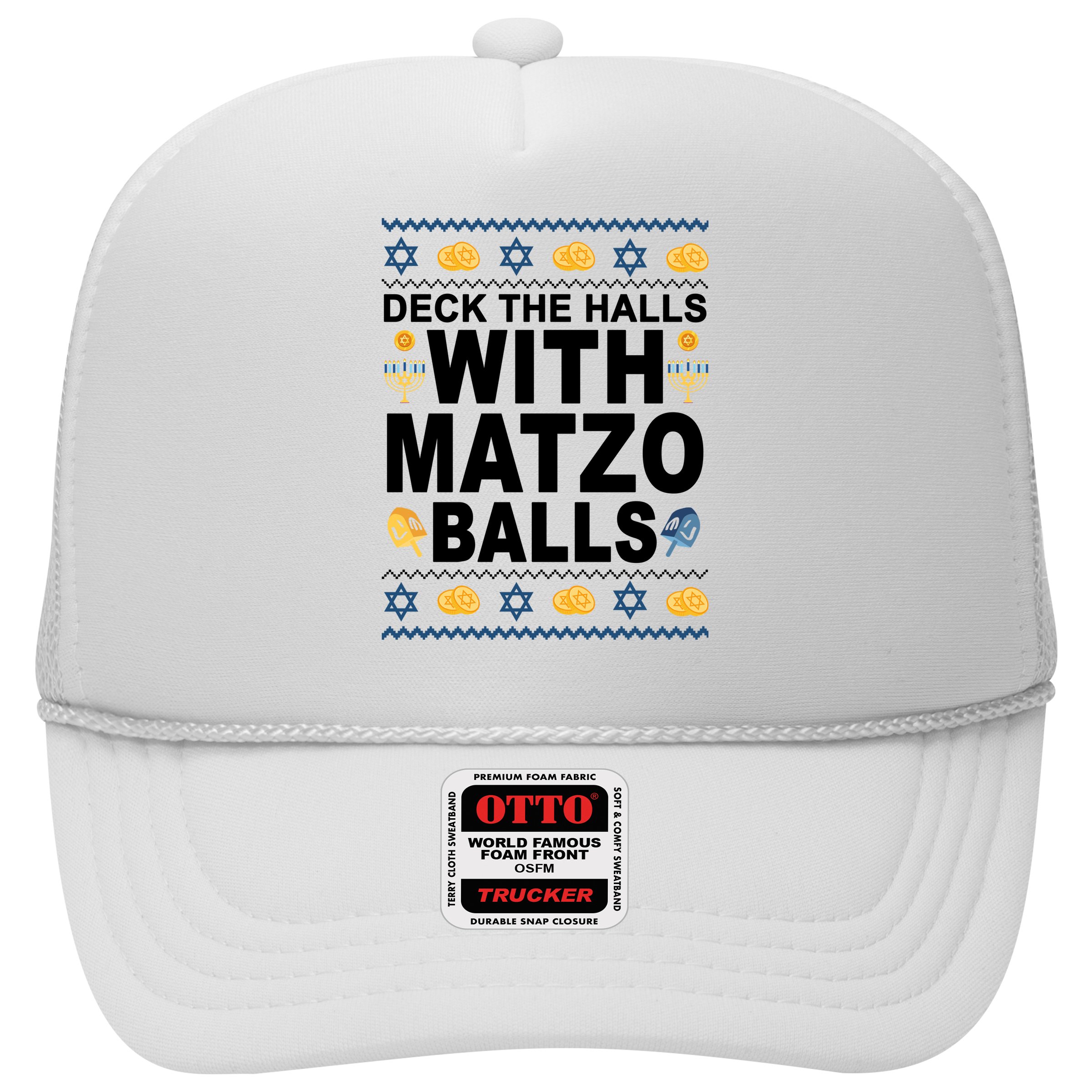 Deck The Halls With Matzo Balls Jewish Hat