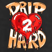 Drip Too Hard Heart Dripping Cool Swag Team Matching Sneaker Gift Idea Cool Comfort Performance Bucket Hat