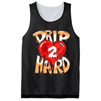 Drip Too Hard Heart Dripping Cool Swag Team Matching Sneaker Gift Idea Mesh Reversible Basketball Jersey Tank