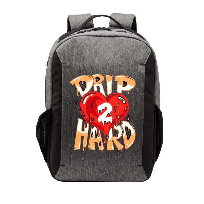 Drip Too Hard Heart Dripping Cool Swag Team Matching Sneaker Gift Idea Vector Backpack