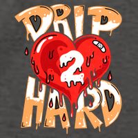 Drip Too Hard Heart Dripping Cool Swag Team Matching Sneaker Gift Idea Vector Backpack