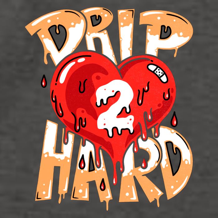 Drip Too Hard Heart Dripping Cool Swag Team Matching Sneaker Gift Idea Vector Backpack