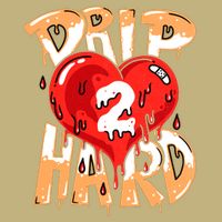 Drip Too Hard Heart Dripping Cool Swag Team Matching Sneaker Gift Idea Button
