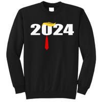 Donald Trump Hair Tie Donald Trump 2024 President Tall Sweatshirt