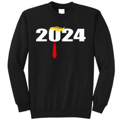 Donald Trump Hair Tie Donald Trump 2024 President Tall Sweatshirt