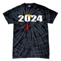 Donald Trump Hair Tie Donald Trump 2024 President Tie-Dye T-Shirt