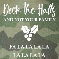 Deck The Halls And Not Your Family Merry Christmas Legacy Tie Dye Trucker Hat
