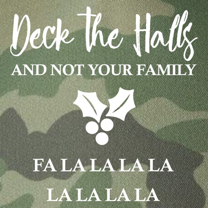 Deck The Halls And Not Your Family Merry Christmas Legacy Tie Dye Trucker Hat