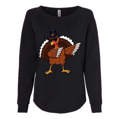 Dabbing Turkey Happy Turkey Day Dab Thanksgiving Gift Funny Gift Womens California Wash Sweatshirt