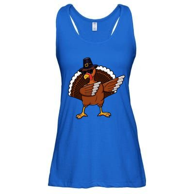 Dabbing Turkey Happy Turkey Day Dab Thanksgiving Gift Funny Gift Ladies Essential Flowy Tank