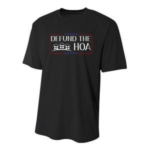 DEFUND THE HOA Homeowners Association Social Justice Design Youth Performance Sprint T-Shirt