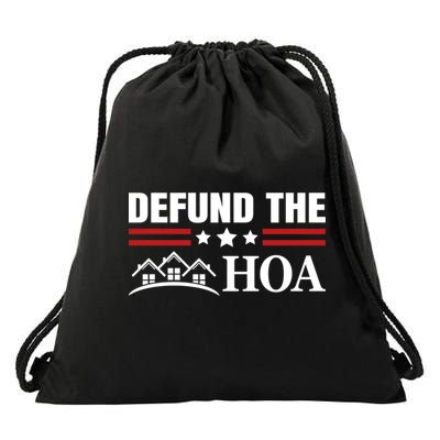 DEFUND THE HOA Homeowners Association Drawstring Bag