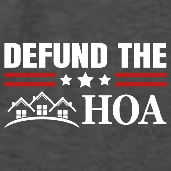 DEFUND THE HOA Homeowners Association Vector Backpack