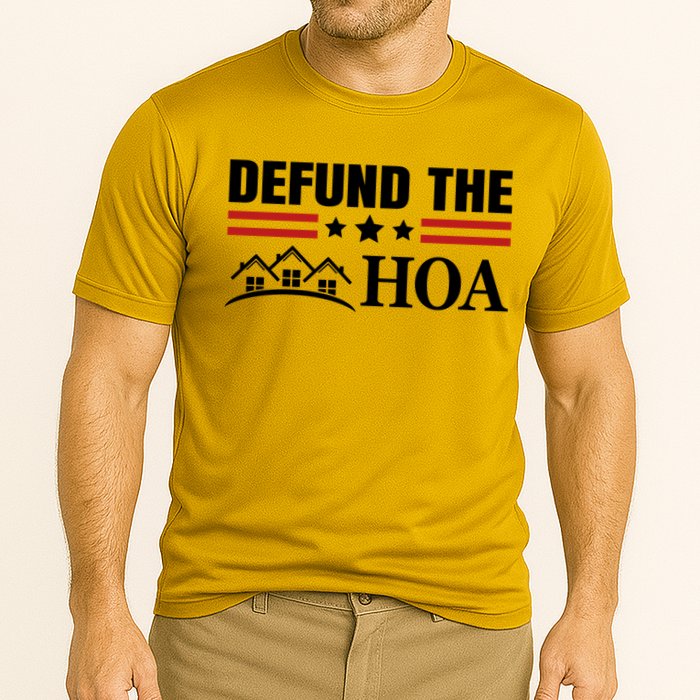 DEFUND THE HOA Homeowners Association Cooling Performance Crew T-Shirt