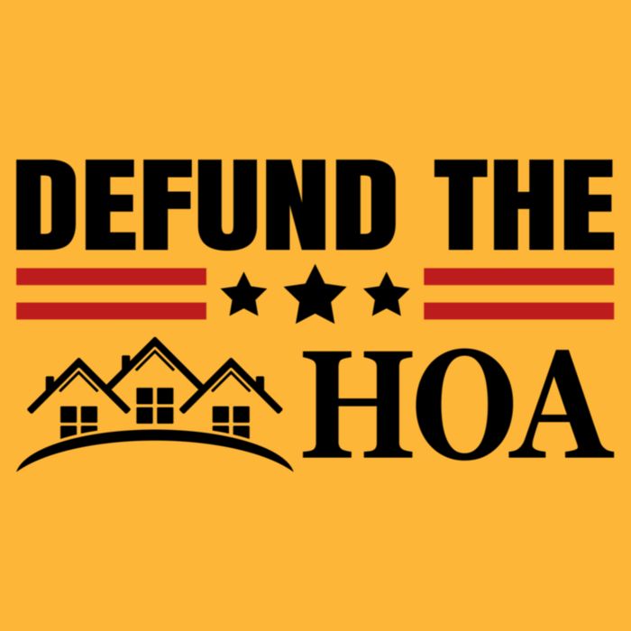 DEFUND THE HOA Homeowners Association Cooling Performance Crew T-Shirt