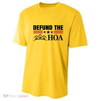 DEFUND THE HOA Homeowners Association Youth Performance Sprint T-Shirt