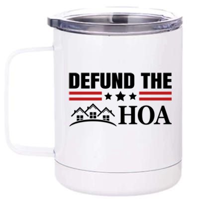 DEFUND THE HOA Homeowners Association 12 oz Stainless Steel Tumbler Cup