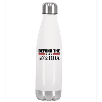 DEFUND THE HOA Homeowners Association Stainless Steel Insulated Water Bottle