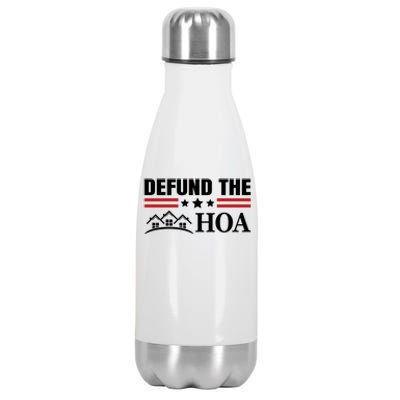 DEFUND THE HOA Homeowners Association Stainless Steel Insulated Water Bottle