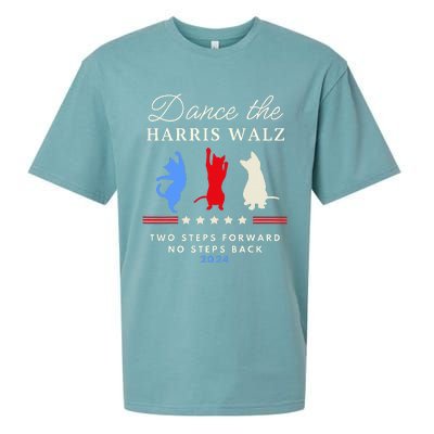 Dance The Harris Walz Cat Lady Harris Walz 2024 Election Sueded Cloud Jersey T-Shirt