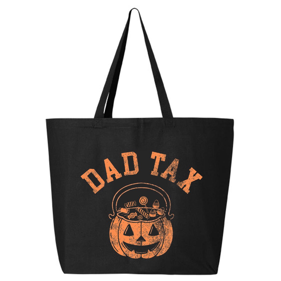 Dad Tax Halloween Trick Or Treat Candy Pumkin Dad Joke 25L Jumbo Tote