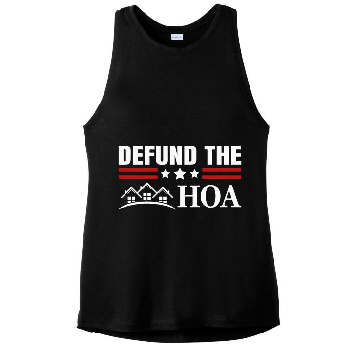 DEFUND THE HOA Homeowners Association Ladies PosiCharge Tri-Blend Wicking Tank