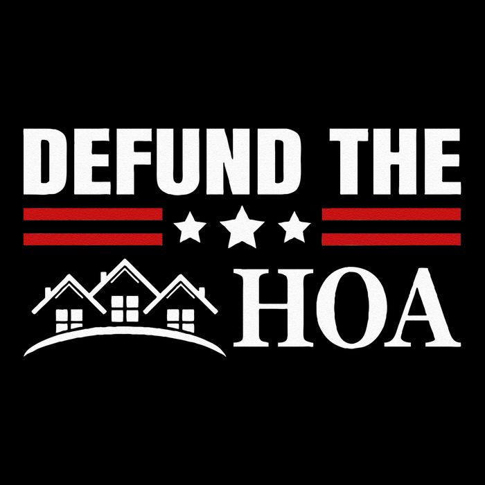 DEFUND THE HOA Homeowners Association Cooling Performance Long Sleeve Crew
