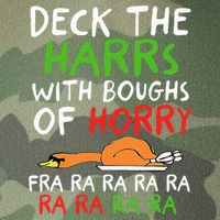 Deck The Harrs With Boughs Of Horry Fra Ra Ra Ra Goose Xmas Legacy Tie Dye Trucker Hat