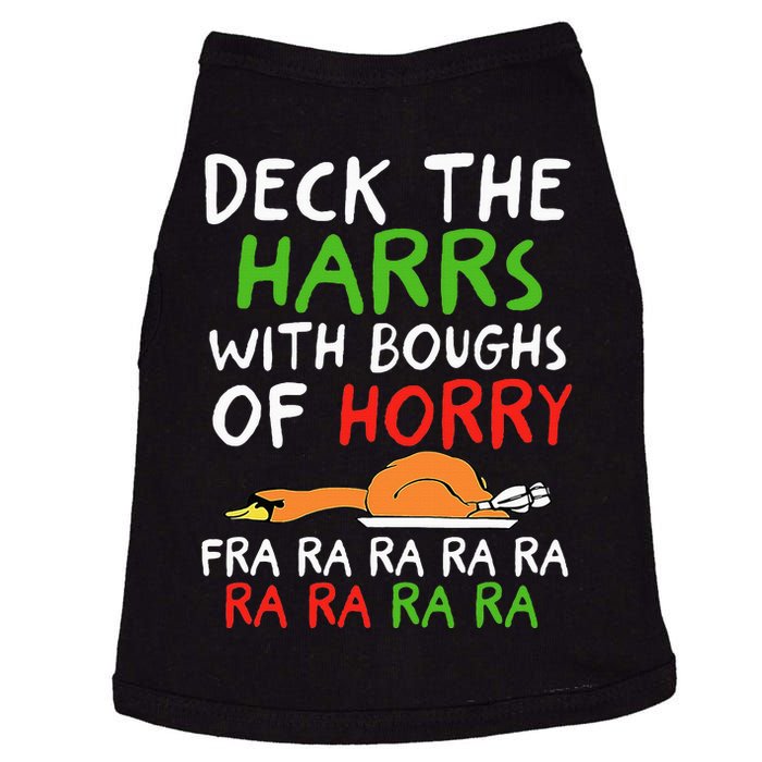 Deck The Harrs With Boughs Of Horry Fra Ra Ra Ra Goose Xmas Doggie Tank