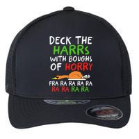 Deck The Harrs With Boughs Of Horry Fra Ra Ra Ra Goose Xmas Flexfit Unipanel Trucker Cap