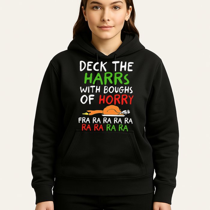Deck The Harrs With Boughs Of Horry Fra Ra Ra Ra Goose Xmas Hoodie