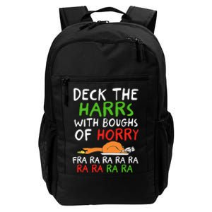 Deck The Harrs With Boughs Of Horry Fra Ra Ra Ra Goose Xmas Daily Commute Backpack