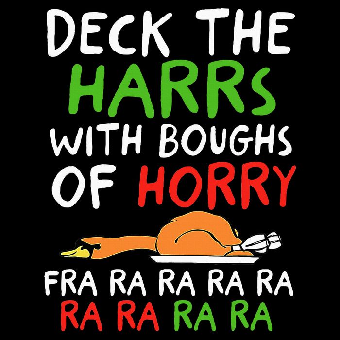 Deck The Harrs With Boughs Of Horry Fra Ra Ra Ra Goose Xmas 16 in Basic Backpack