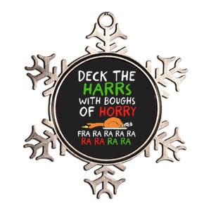 Deck The Harrs With Boughs Of Horry Fra Ra Ra Ra Goose Xmas Metallic Star Ornament