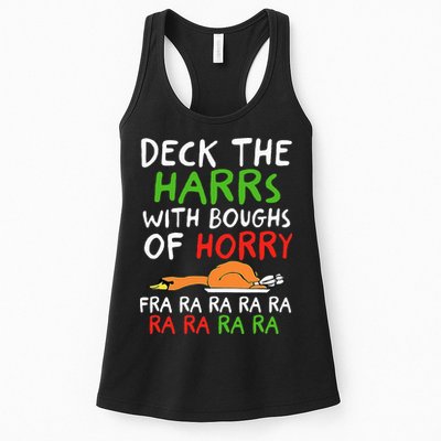 Deck The Harrs With Boughs Of Horry Fra Ra Ra Ra Goose Xmas Womens Tank Top