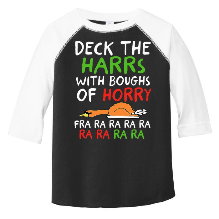 Deck The Harrs With Boughs Of Horry Fra Ra Ra Ra Goose Xmas Toddler Fine Jersey T-Shirt