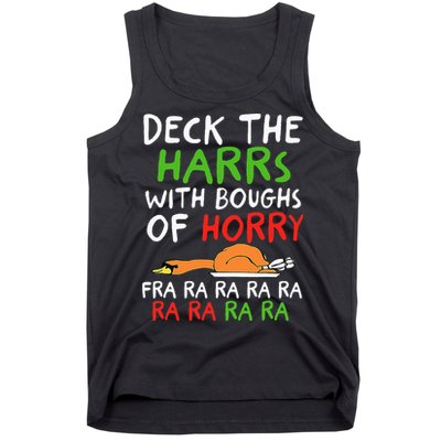 Deck The Harrs With Boughs Of Horry Fra Ra Ra Ra Goose Xmas Tank Top